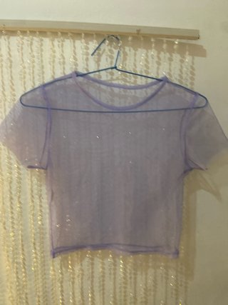 Blusa Lila Transparente