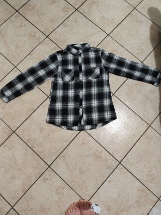 Camicia a quadri felpata 12 anni