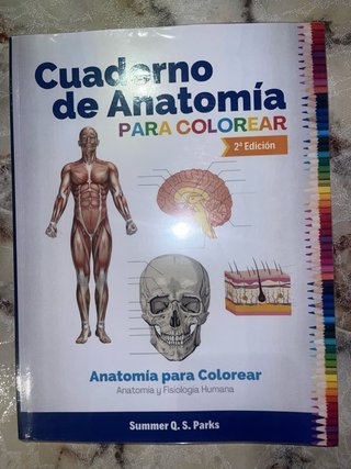 Libro de pintar biologia 1 de bachillerato, nuevo.