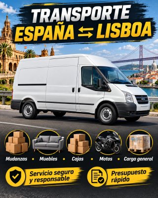 TRANSPORTE ESPAÑA ⇄ LISBOA / PORTUGAL