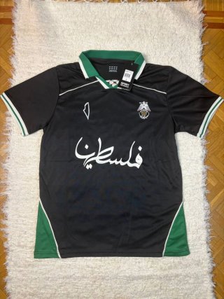 Camiseta de Palestina Negra y Verde Talla L