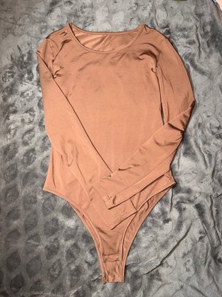 Body de manga larga marrón