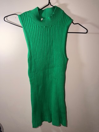 Camiseta sin mangas verde