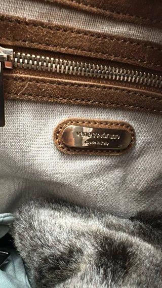 Bolso Vanessa Bruno Cuero Negro Marrón