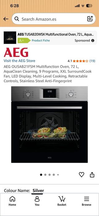 Horno Eléctrico AEG Multifunción