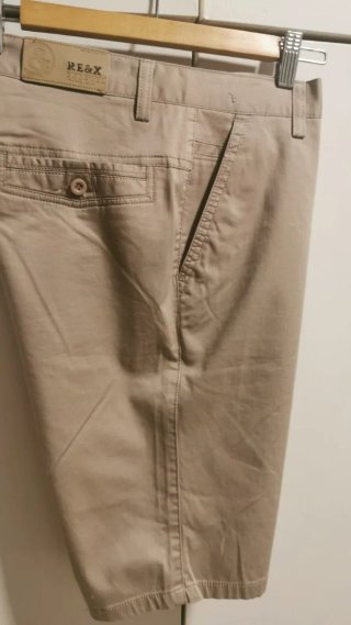 Pantalones cortos beige hombre