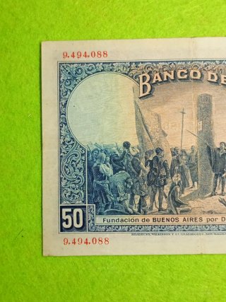 Billete 50 Pesetas 1927 Banco de España. Difícil