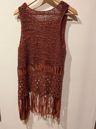 Chaleco flecos Yerse talla Unica