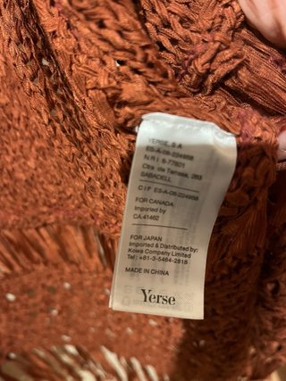 Chaleco flecos Yerse talla Unica