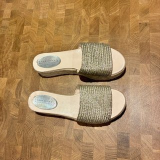 Sandalias Plataforma Doradas Zara