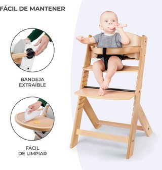 kk Kinderkraft Trona Bebé de Madera ENOCK