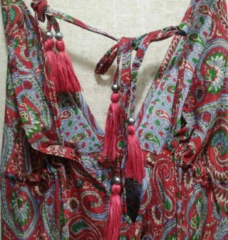 Vestido Largo Boho Seda Talla Única