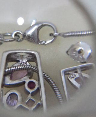 Conjunto de Plata 925 con Piedras