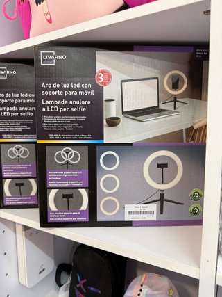 Aro de Luz LED Livarno con Soporte Móvil