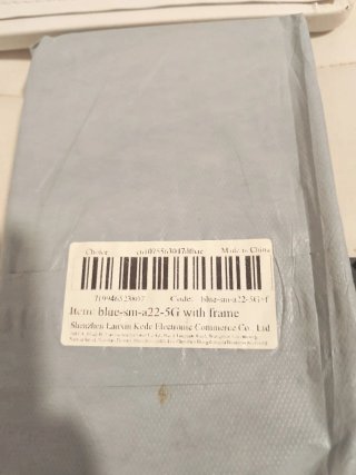 Pantalla Samsung Azul SM-A22-5G con Marco