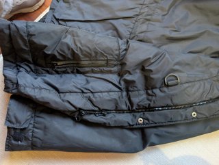Parka impermeable Massimo Dutti negra