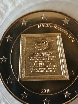 Moneda 2 Euros Malta 2015
