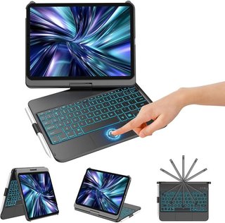 KBCASE Custodia con tastiera per iPad A16 11gen + Metapen A8