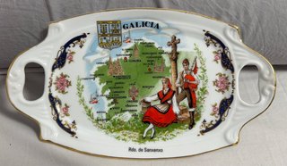 Bandeja Decorativa Vintage Mapa de Galicia