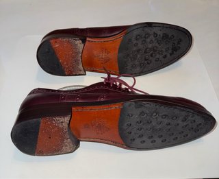 Zapatos de vestir burdeos para hombre
