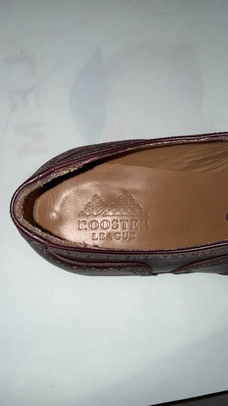 Zapatos de vestir burdeos para hombre