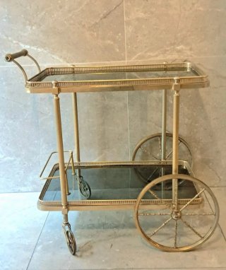 Camerino Vintage Mueble Bar Cristal Fragonard