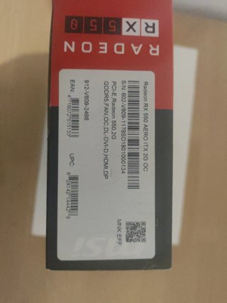 Scheda Grafica MSI Radeon RX 550 Aero ITX