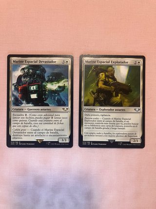 Cartas Magic warhammer 40k Marine Dev y Exp