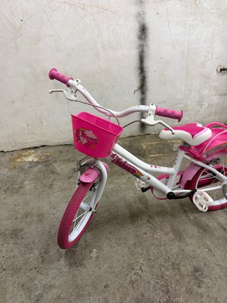 Bicicleta Infantil Unicornio Rosa y Blanca