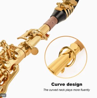 Saxofón Soprano Dorado
