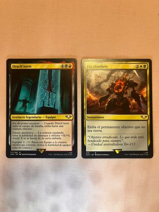 Cartas Magic warhammer 40k Drach'nyen y Fin