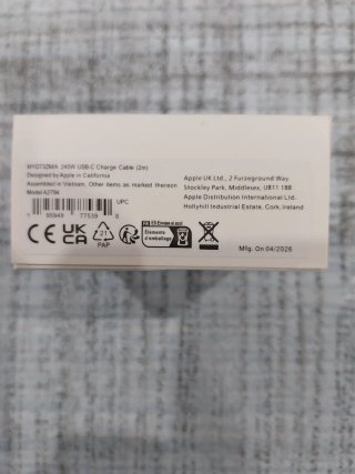 Cavo USB-C Apple 2m 240W