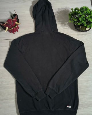 Hoodie Fila Negro Streetwear Casual Talla S Small