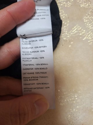 Felpa nera con stampa PARIS, taglia XS