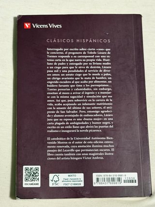 Libro Lazarillo de tormes