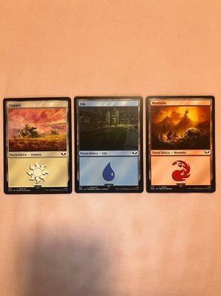 Cartas Magic warhammer 40k Llanura, isla y montaña