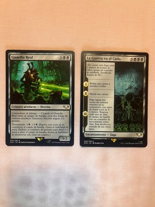 Cartas Magic warhammer 40k Guardia y La guerra