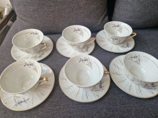 Juego Desayuno Vintage Porcelana Sajonia