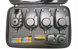 Set 4 Alarmas de Pesca Wind Blade + Receptor