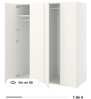 2 Armarios PLATSA Ikea Blancos
