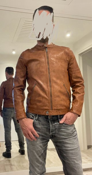 Giubbotto Pepe Jeans in vera pelle marrone