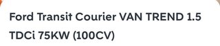 Ford Transit Courier 2024