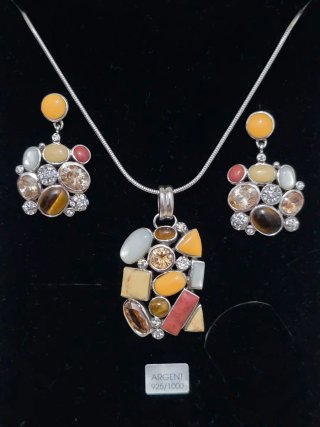 Conjunto de Plata 925 con Piedras