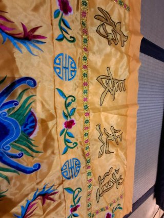 Tela altar budismo cinese drago fenice