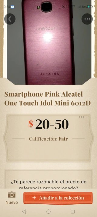 Alcatel One Touch Idol Mini 6012D Rosa