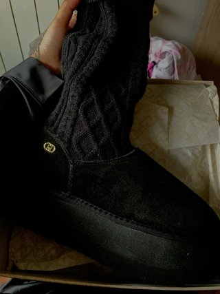 Botas altas negras de mujer