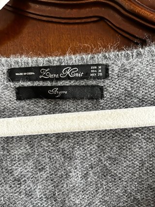 Chaqueta Zara Manga Corta Gris Talla M