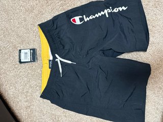 Bañador Champion Negro y Amarillo Talla 138-142cm