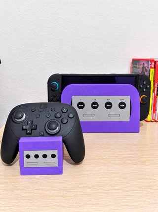Soporte mando y Cubierta Estilo GameCube Switch 2