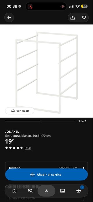 Mueble organizador con cestas metálicas